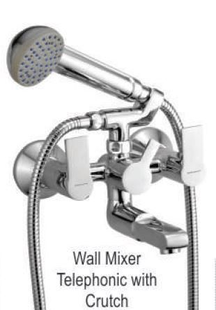 Wall Mixer Telephonic with Crutch