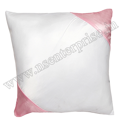 Sublimation Cushion - Satin Cover, Square Shape in Classy White and Pink Colors | Perfect for Personalized Designs with Sublimation Ink and Paper