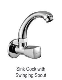 Stainless Steel Sink Cock With Swinging Spout Bib Tap