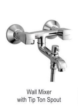 Stainless Steel Wall Mixer Bath With Tip Ton Spout