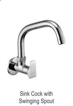 Sink Cock With Swinging Spout