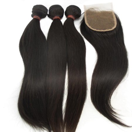 Natural Black Silky Straight Top Closure