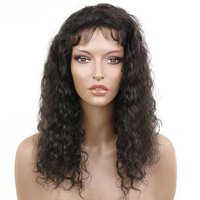 Natural Black Full Lace Wigs - Curly