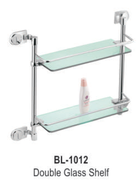 SS Double Glass Shelf