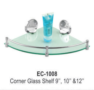 Bathroom Corner Glass Shelf