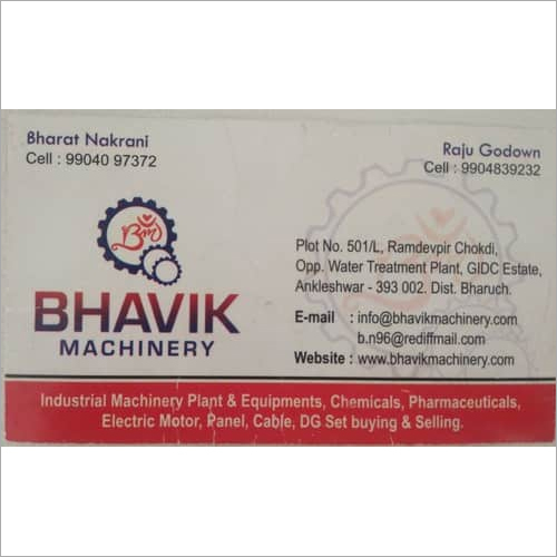 Old Pharma Machinery In Ankleshwar