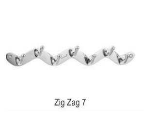 Zig Zag 7 - Stainless Steel Rectangular Bathroom Accessory | Pvc Components, Durable Design For Modern Spaces