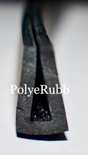 Black Nitrile Rubber U Section