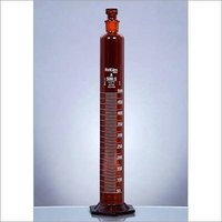 Measuring Cylinders, Amber, H-base, Stoppered, Nabl Application: To Be Used In Laboratory