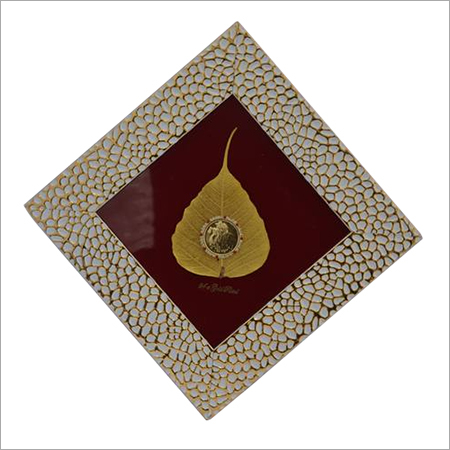 Gold Plated Leaf Photo Frame