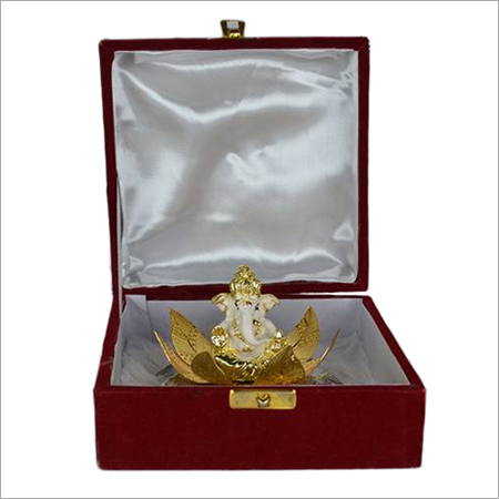 Gold Plated Ganesh Statue