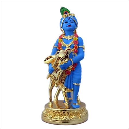 Gold Plated Krishana Statue