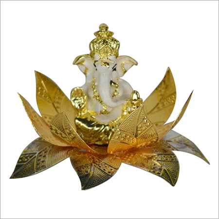 Gold Plated Lord Ganesh Statue