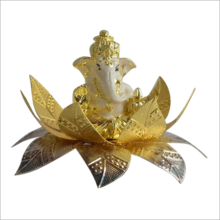 Gold Plated Lord Ganesha Statue