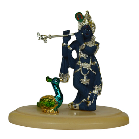 Plated Krishna Statue