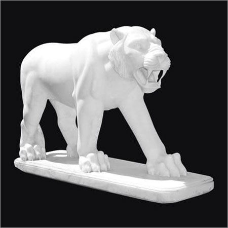 Marble Tiger Statues