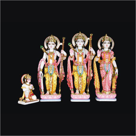 Marble Ram Darbar Statues By Shree Radha Govind Moorti Bhandar