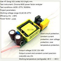 Built-in LED driver power supply 7-13X2W(CE) input AC85-277V output DC21-48V/450MA5%