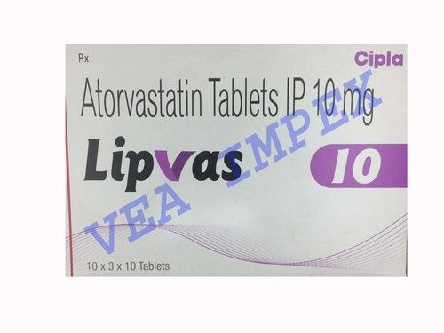 Lipvas 10 mg (Atorvastatin Tablets)