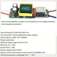 Built-in LED driver power supply 10-18X3W input AC85-277V output DC30-65V/600MA5%