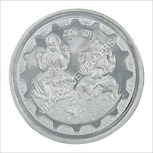 Silver Lakshmi Ganesh Coins