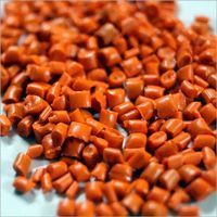 Orange HDPE Plastic Granules