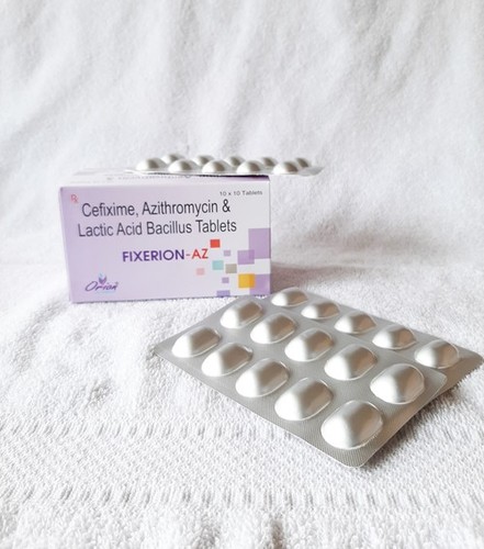 Cefixime, Azithromycin and Lactobacillus Sporogenes Tablets Cefixime, Azithromycin and Lactobacillus Sporogenes Tablets