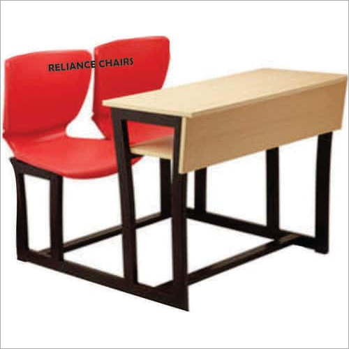 Tablet Chair - Plastic Metal 75x50x70cm, Red | Ergonomic Design, Durable, Easy Assembly, Child Friendly