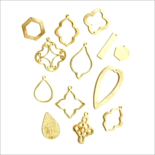 Brushed Gold Plated Jewelry Charms and Findings