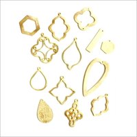 Brushed Gold Plated Charms & Findings - Copper Alloy, 6mm To 14mm Sizes | Customizable Shapes, Versatile For All Occasions