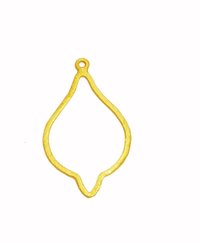 Brushed Gold Plated Jewelry Charms and Findings