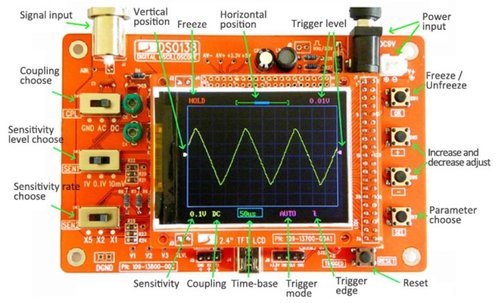 DSO138 2.4 TFT Pocket-size Digital Oscilloscope
