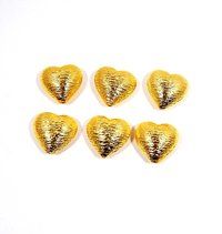 Brushed Gold Plated Round Bead Handmade Gold Plated Findings Brushed Bead Findings