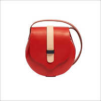 Leather Red Cross Body Bag