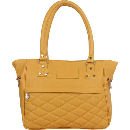 Ladies Yellow Color Handbags Gender: Women