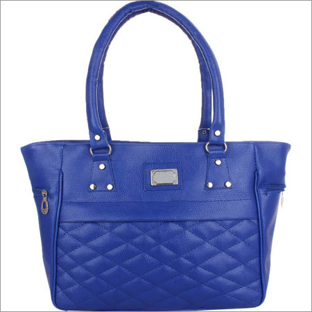 Ladies Blue Color Formal Handbag