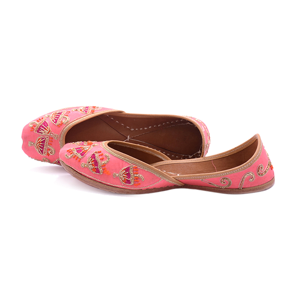 Peach Color Designer Jutti Umbrella Work For Woman Heel Size: Flat
