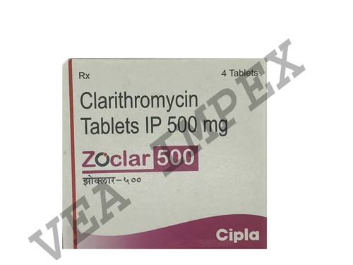 Zoclar Clarithromycin 500 Mg Tablets General Medicines