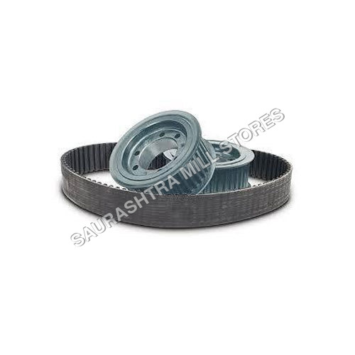 Synchronous Belt - Rubber with High Tensile Strength , Multi-Teeth Profile for Heavy Duty Applications
