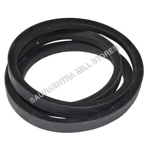 Industrial V Belt - Rubber Material, Length 500-1500mm, Width 10-50mm, Black Color | ISO 9001 Compliance, Power Transmission for Industrial Machinery