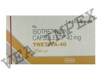 Tretiva Isotretinoin Capsules 40 Mg - 40 Mg Isotretinoin , Smooth Texture, Standard Quality, Suitable For Normal, Oily, Dry Skin Types