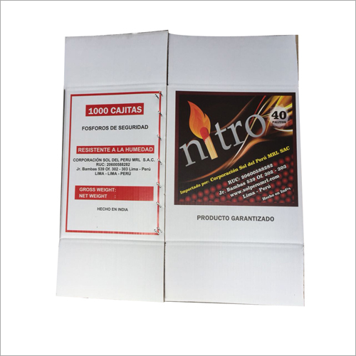 Safety Match Packaging Boxes