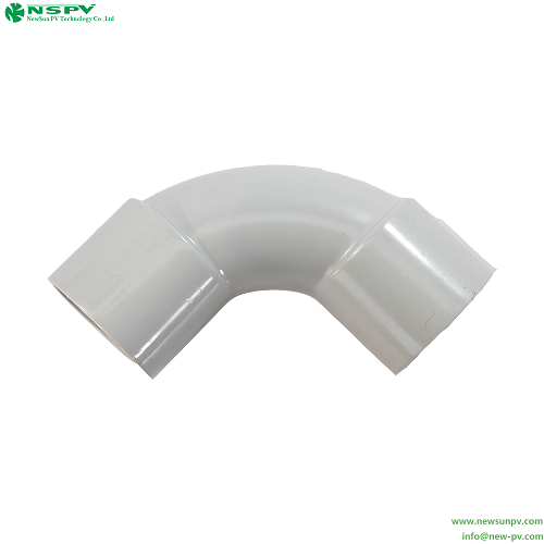 White Pvc Elbow 25Mm Solid Elbow Pvc Fittings 90 Angle Pipe Elbow