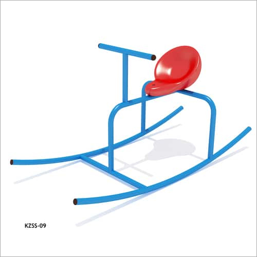 Single See Saw - GI & LLDPE Plastic, 3.10 x 1.8 x 2 ft., Age 3-12 Years | Balancing & Climbing Activity, Up to 250 Kg/hr Capacity