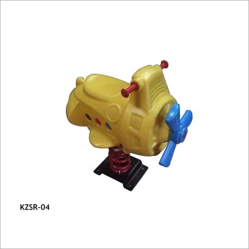 Lldpe Plastic & Metal Helicopter Spring Rider
