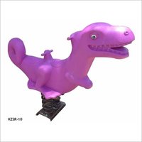 Lldpe Plastic & Metal Dinosaur Spring Rider