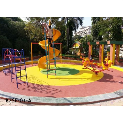 EPDM Rubber Flooring - 18-36mm Circular Size Red Color Water Resistant UV Resistant Shock Absorbent Low Maintenance Easy Installation