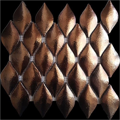 Droplet Mosaic Bronze Tiles
