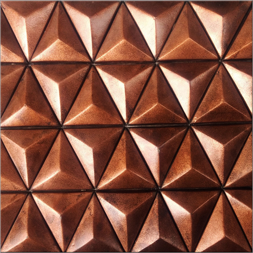 Triangle Shape Metal Mosaic Tiles