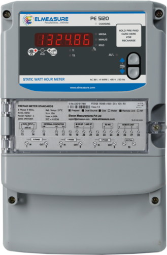 3 phase Prepaid energy meter (CT operated) with Inbuilt GPRS